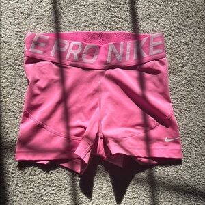 Nike Women's Pro Athletic Shorts - Pink